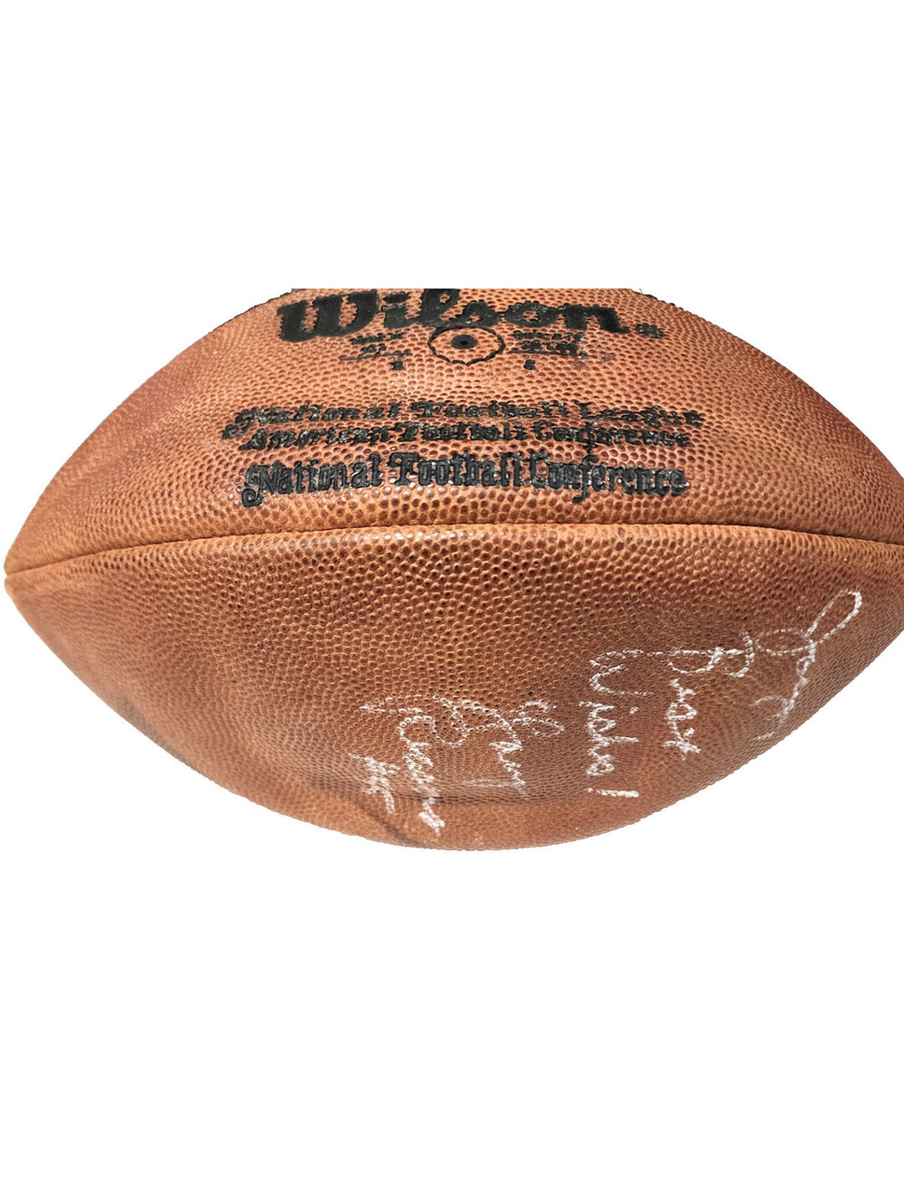 Sam Wyche Signed Wilson NFL Football Best Wishes Inscription Cincinnati Bengals